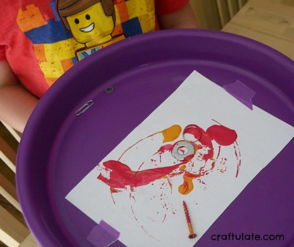 Magnet Painting - a fun process art activity for kids