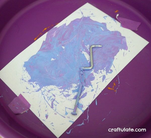 Magnet Painting - a fun process art activity for kids
