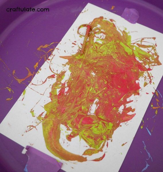 Magnet Painting - a fun process art activity for kids