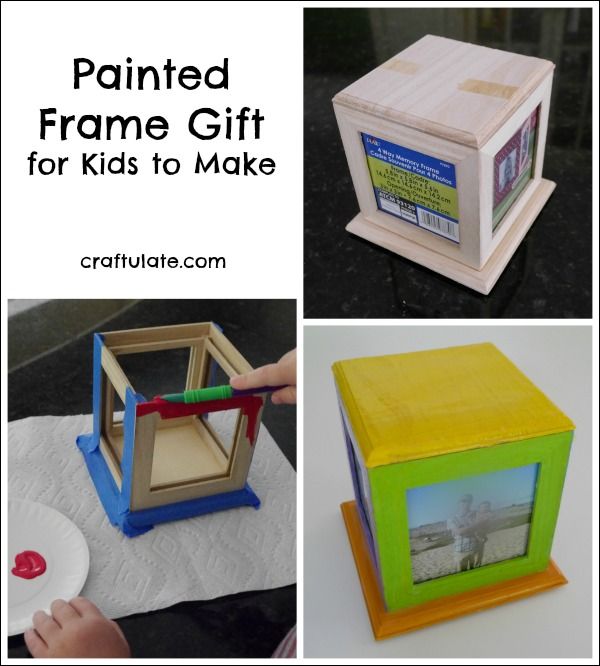 Painted Frame Gift for Kids to Make