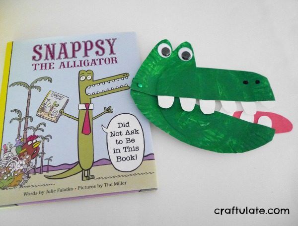 Paper Plate Alligator - a snappy fun craft project for kids