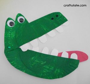 Paper Plate Alligator