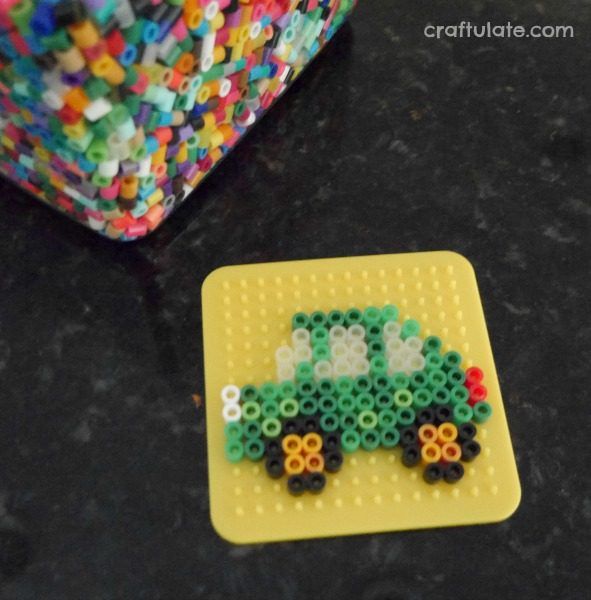 Perler Bead Key Chains - a fun craft for kids to make. Great for gifts!