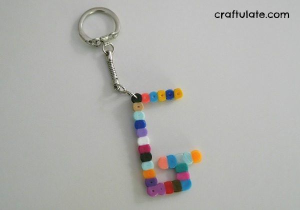 Perler Bead Key Chains - a fun craft for kids to make. Great for gifts!