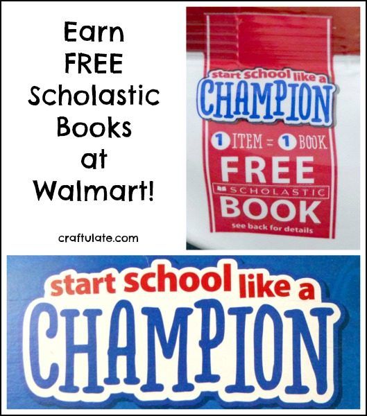 Earn Free Scholastic Books at Walmart! Program runs until 9/30/16