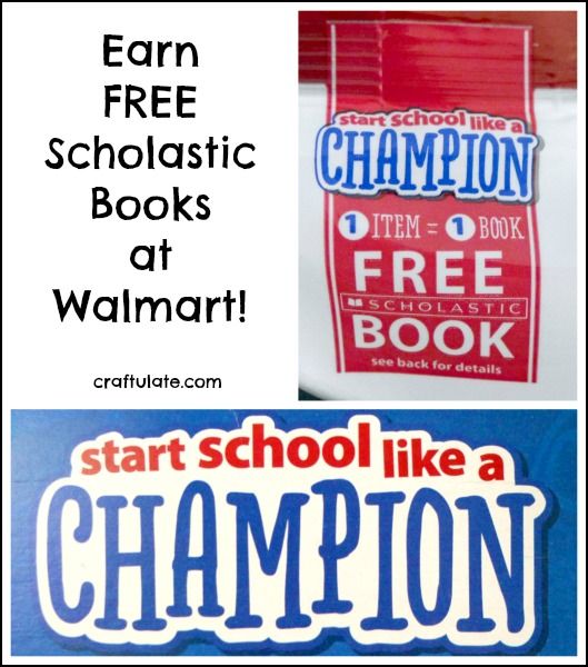 Earn Free Scholastic Books at Walmart! Program runs until 9/30/16