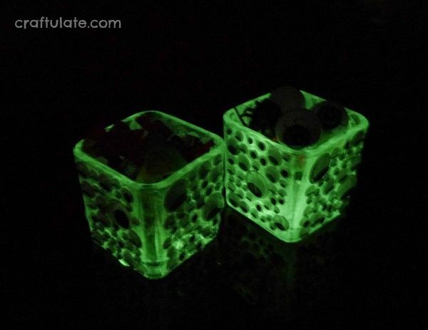 Glow-in-the-Dark Googly Eye Bowls - a spooky Halloween craft for kids to make!