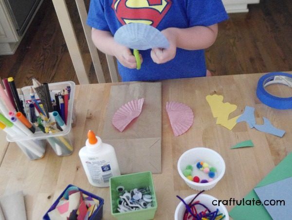 Paper Bag Monsters - a fun and frugal craft for kids to make!