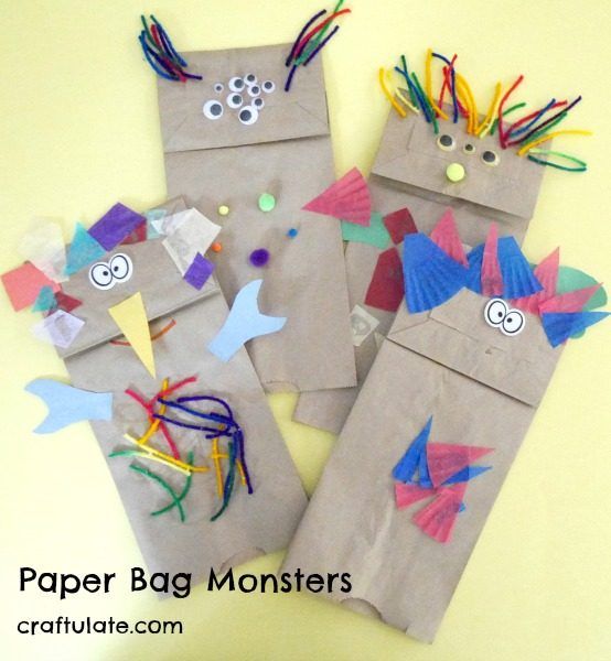 Paper Bag Monsters - Craftulate