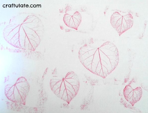 Redbud Leaf Hearts - a natural art project for kids!