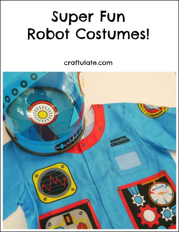 Super Fun Robot Costumes! Perfect for pretend play and/or Halloween!