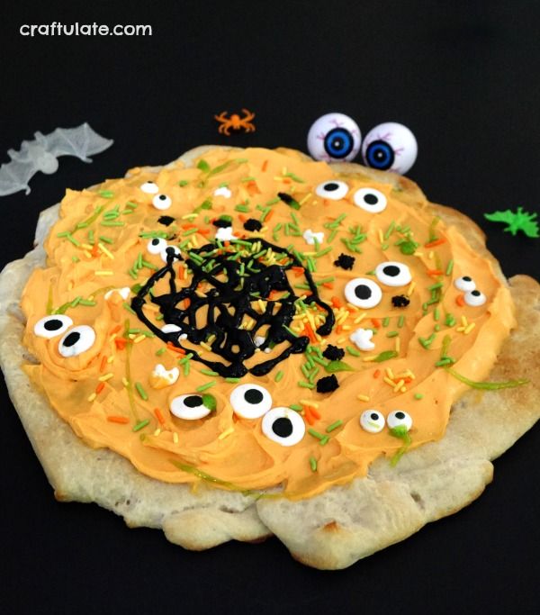 Sweet Halloween Pizza for Kids