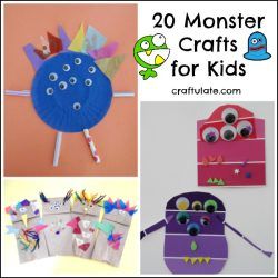 20 Monster Crafts for Kids - Craftulate