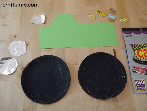 Paper Plate Monster Truck Craft - a fun craft for kids to make!