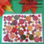 Paper Punch Real Leaf Collage