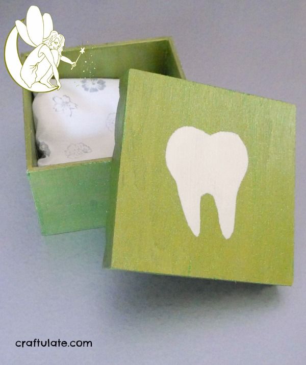 Homemade Tooth Fairy Box - perfect for kids who don't like things too pink!