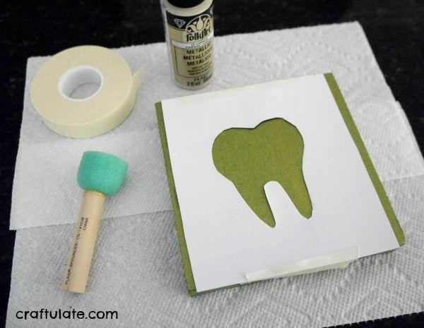Homemade Tooth Fairy Box - perfect for kids who don't like things too pink!