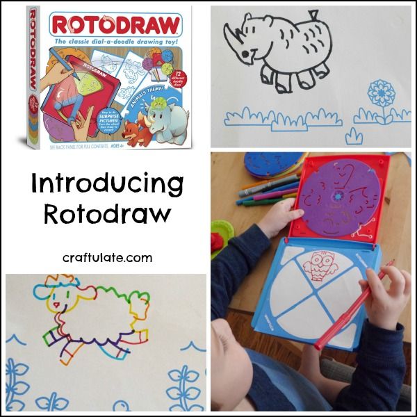 Introducing Rotodraw - a fun drawing tool for kids with a surprise end result!