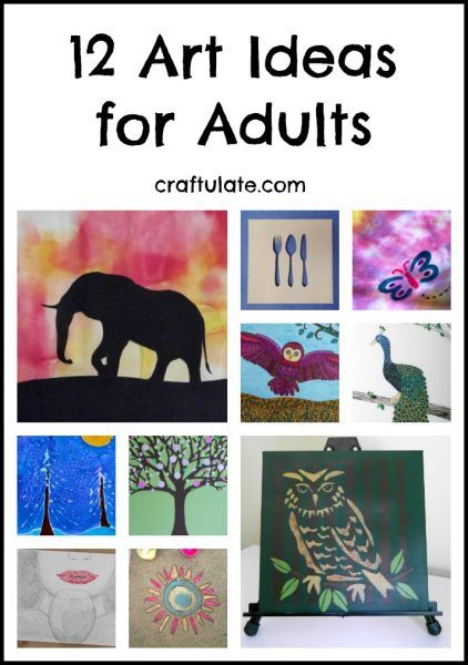 12 Art Ideas for Adults - Craftulate