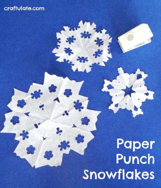 Paper Snowflakes with Hole Punch Stock Image - Image of concepts, paper:  36871729