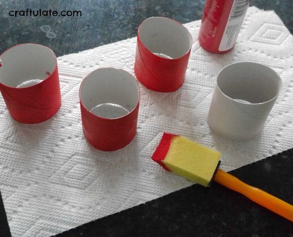 Santa Napkin Rings - a cute Christmas craft for kids to make