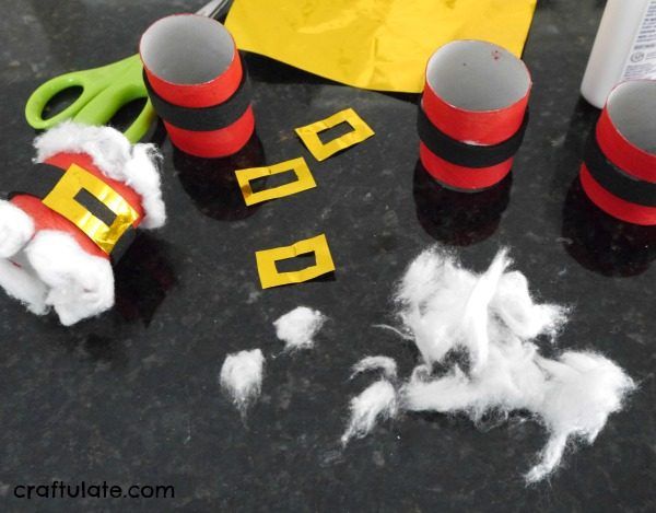 Santa Napkin Rings - a cute Christmas craft for kids to make