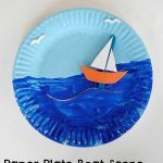 Paper Plate Boat Scene