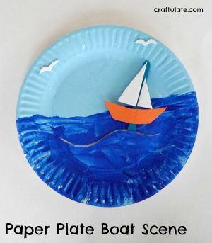 Paper Plate Boat Scene - Craftulate