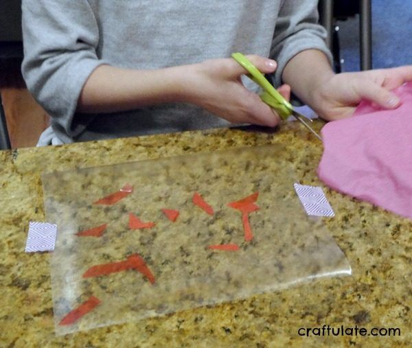 Paper Plate Heart Suncatcher - a fun crafts for kids of all ages for Valentine's Day!