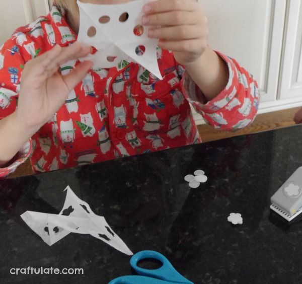 Hole-punch Snowflakes