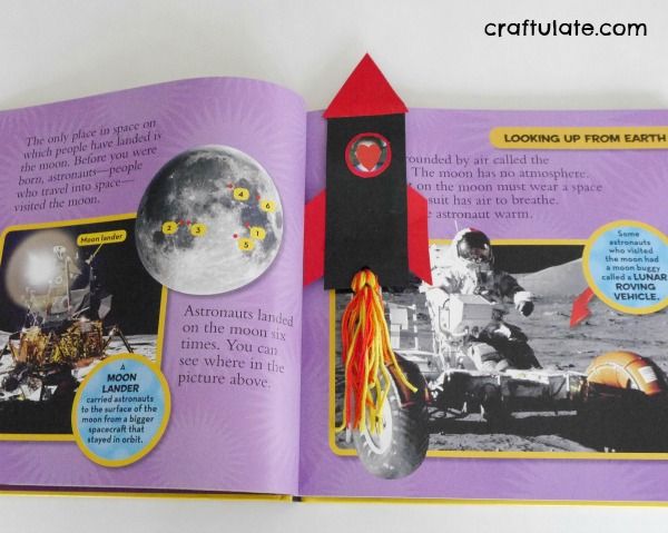 Rocket Bookmark for Kids - help them whooooosh into their next book!