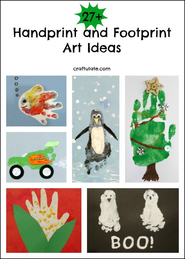27+ Handprint and Footprint Art Ideas - such a fun way to make memories with the kids!