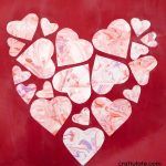 Marbled Heart Collage