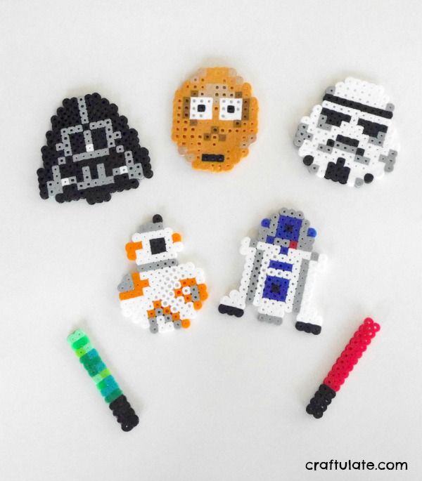 Star Wars Perler Bead Designs - free templates to download and create