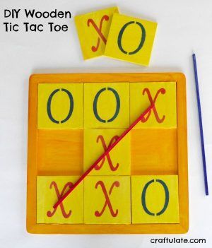 DIY Wooden Tic Tac Toe - Craftulate