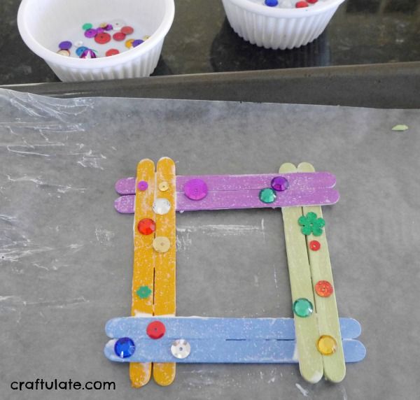 Craft Stick Photo Frames - a fun kids craft