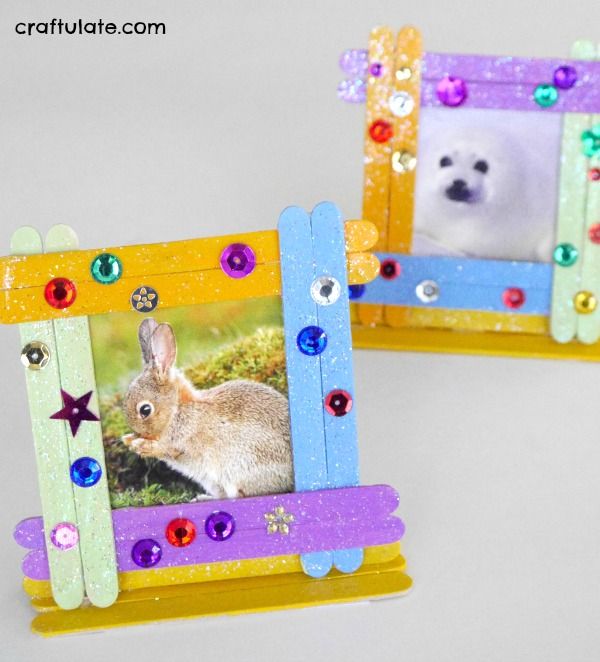 Craft Stick Photo Frames - a fun kids craft