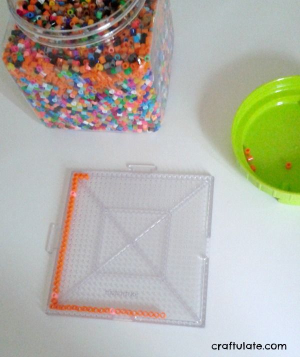 Perler Bead Frames - a kids craft that makes a wonderful gift