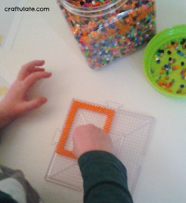 Perler Bead Frames - a kids craft that makes a wonderful gift