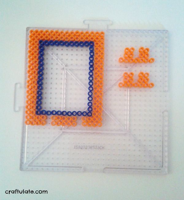 Perler Bead Frames - a kids craft that makes a wonderful gift