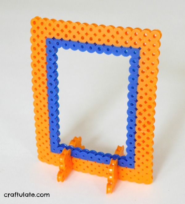 Perler Bead Frames - a kids craft that makes a wonderful gift