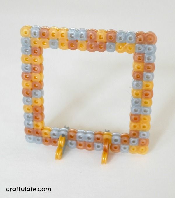 Perler Bead Frames - a kids craft that makes a wonderful gift