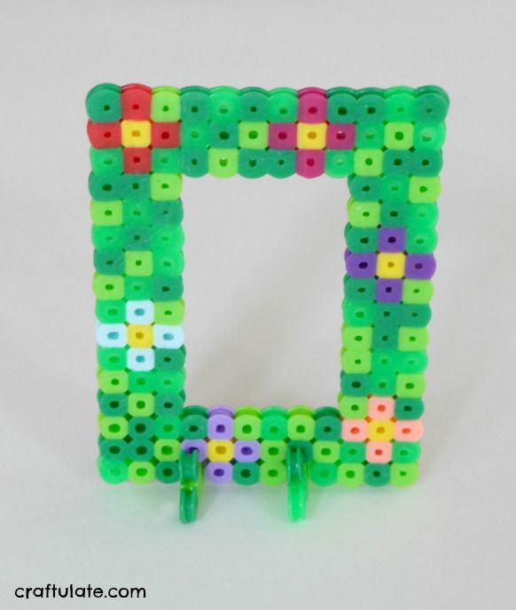 Perler Bead Frames - a kids craft that makes a wonderful gift