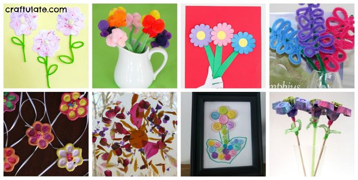 18 Flower Crafts for Mothers Day - Craftulate