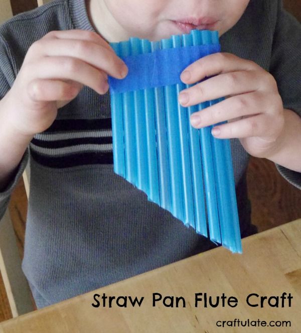 Straw Pan Flute Craft - Craftulate