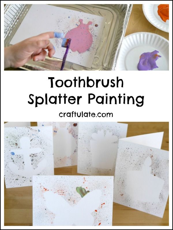 splatter paint art ideas