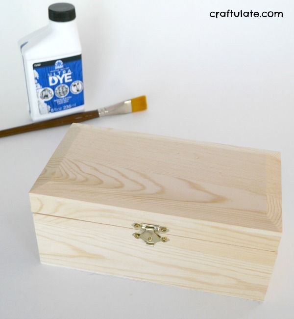 Mod Podge Treasure Chest - a personalized craft for kids to make