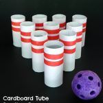 Cardboard Tube Bowling Game