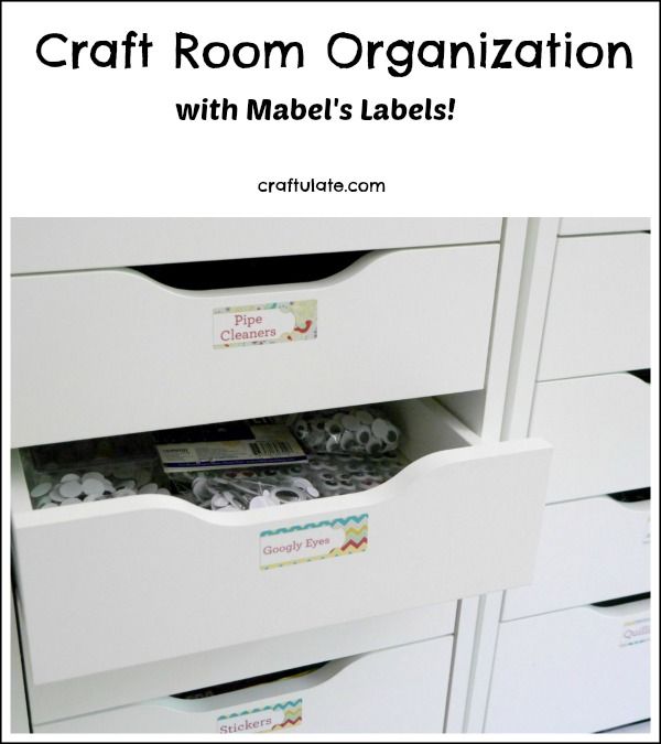 Craft Room Organization - with Mabel's Labels!