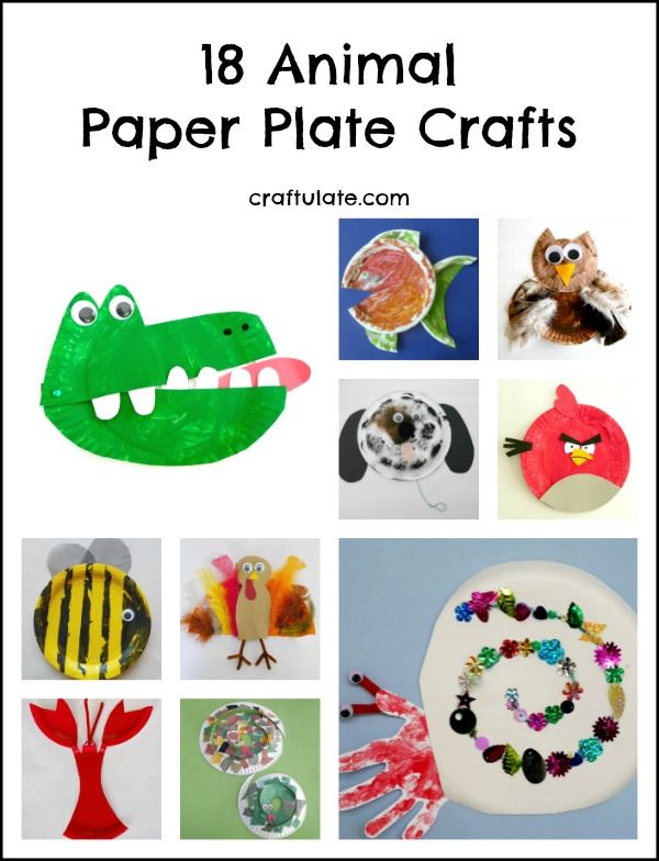 18 Animal Paper Plate Crafts - kids will love these!